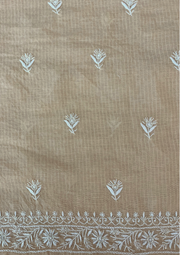 Mhaheshwari Chanderi chikankari mens Kurt - IVORY