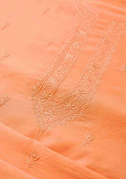 Chanderi Chikankari Men's Kurta Material  - SC068151