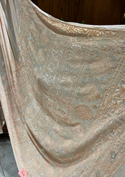 Chikankari Viscose saree - Beige