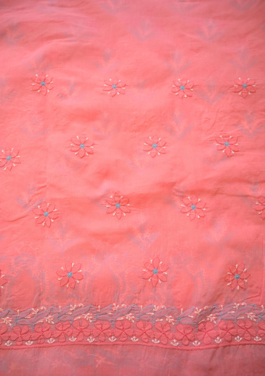 Cotton Pink and Blue 3 pc suit