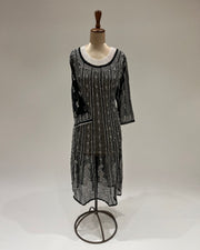 Georgette Anarkali Chikankari Kurta - Black