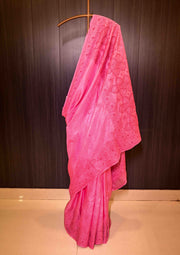 Silk Chikankari Saree - Pink sc2423267