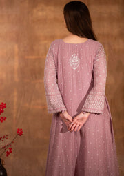 Mul Chanderi Chikankari Anarkali - sc2424238