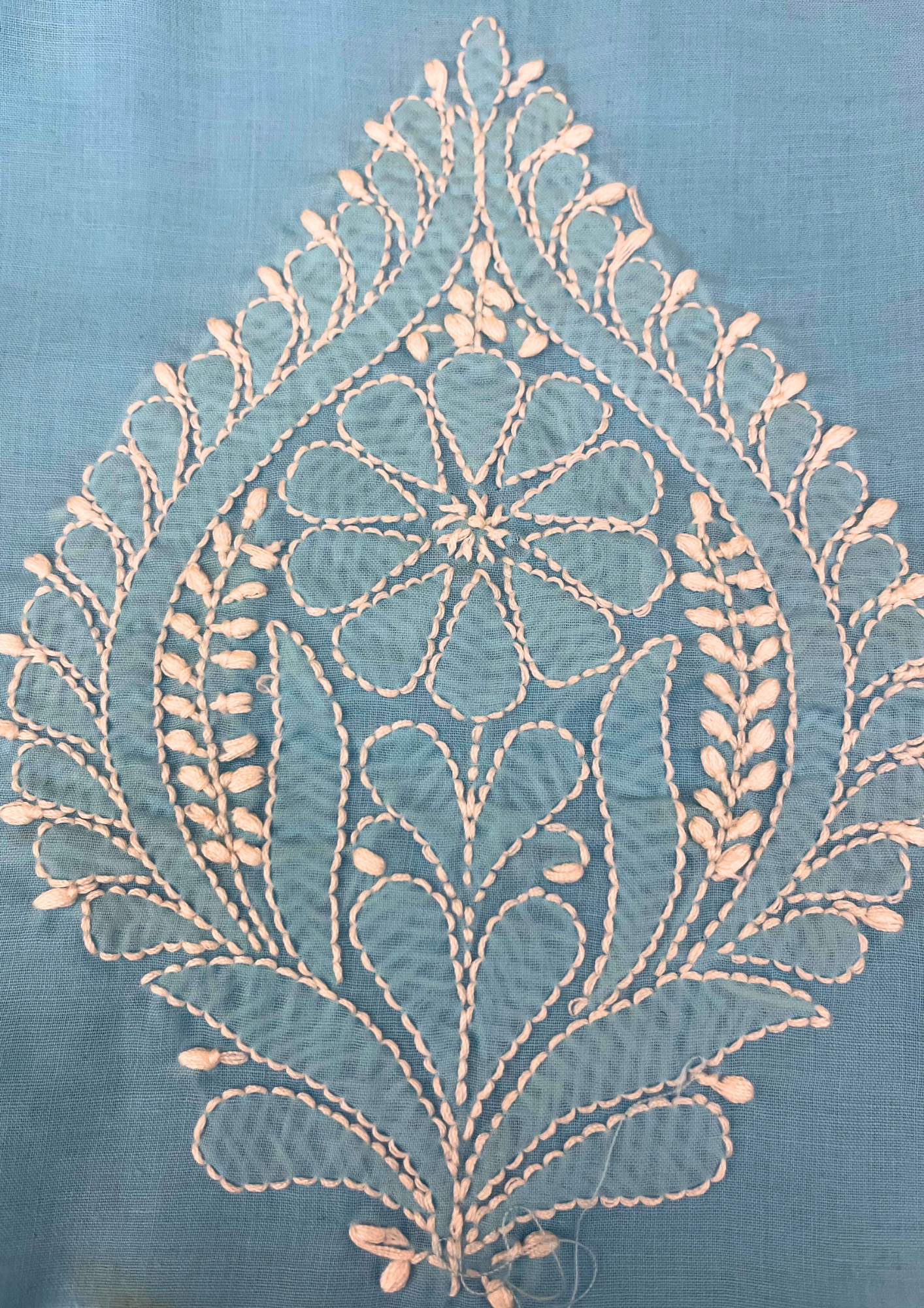 Cotton Unstitched Chikankari Suit - Lilac