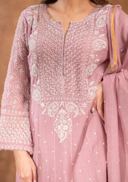 Mul Chanderi Chikankari Anarkali - sc2424238