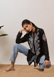 Alekhya Chikankari - Black Shirt