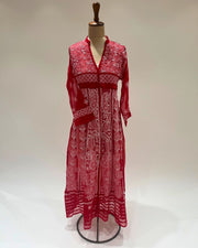 Georgette Anarkali Chikankari Kurta- Adrenaline Rush