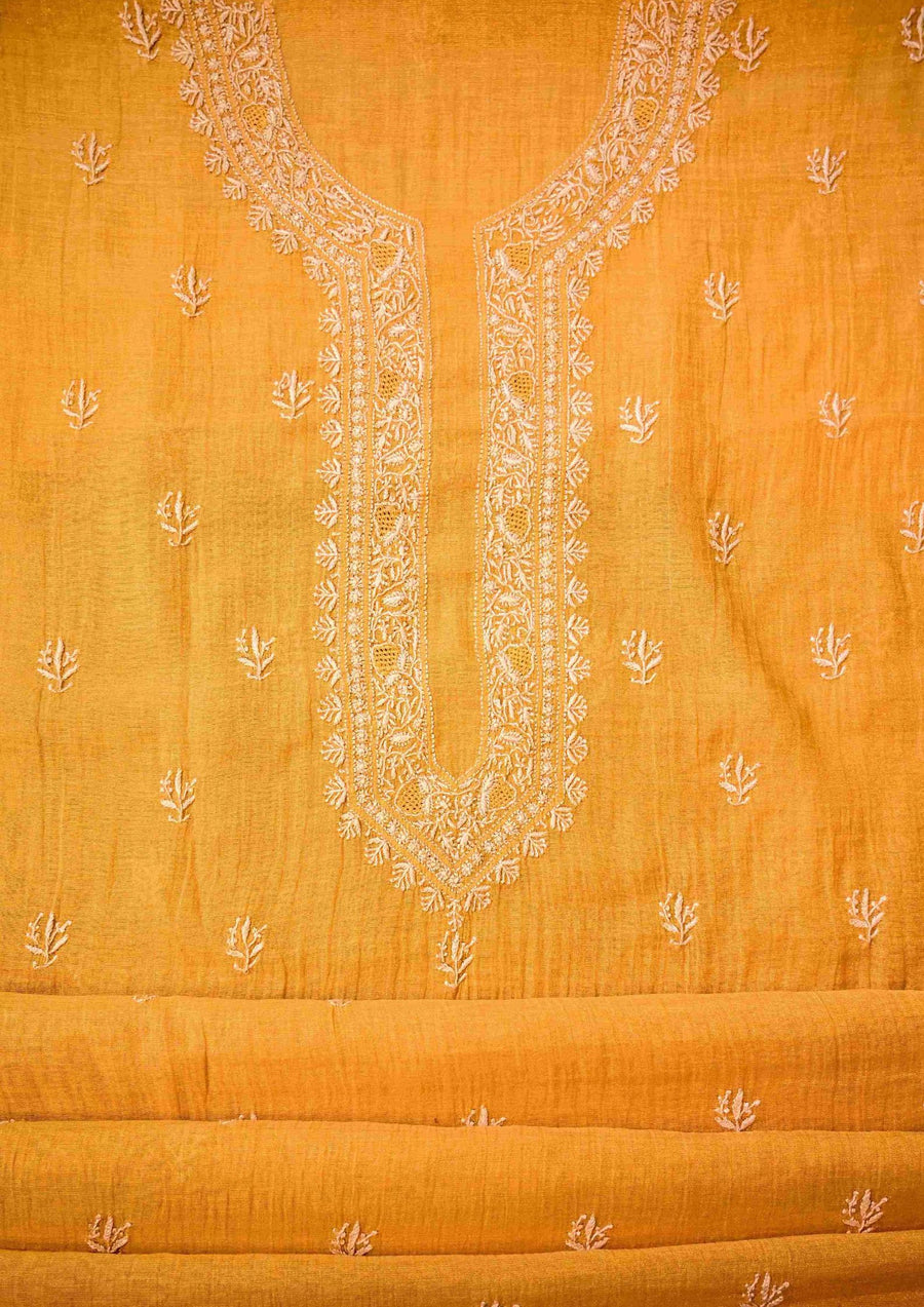 Chikankari Kurta in Tissue Fabric sc2419492