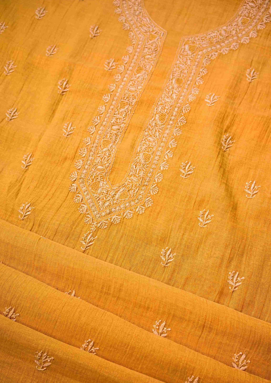 Chikankari Kurta in Tissue Fabric sc2419492