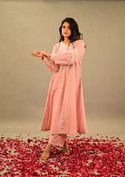 Pink Chanderi Co-ord Set