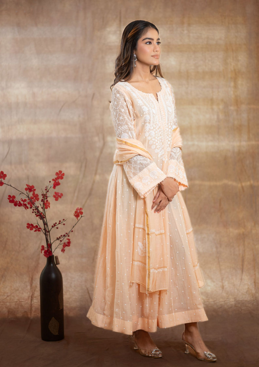 Mul Chanderi Anarkali - sc2424241