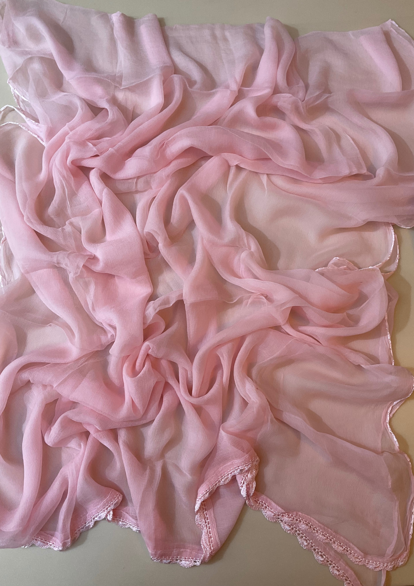 Cotton Chikankari Unstitched Suit - Baby Pink