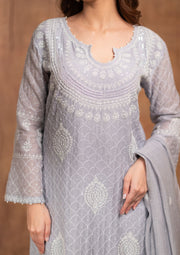 Mul Chanderi Chikankari Straight Suit - sc2424239