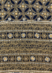 Georgette Unstitched Chikankari Suit 3 pc - Black