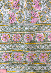Cotton Chikankari Unstitched Suit - multi colour
