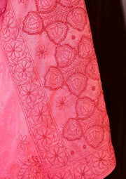 Silk Chikankari Saree - Pink sc2423267