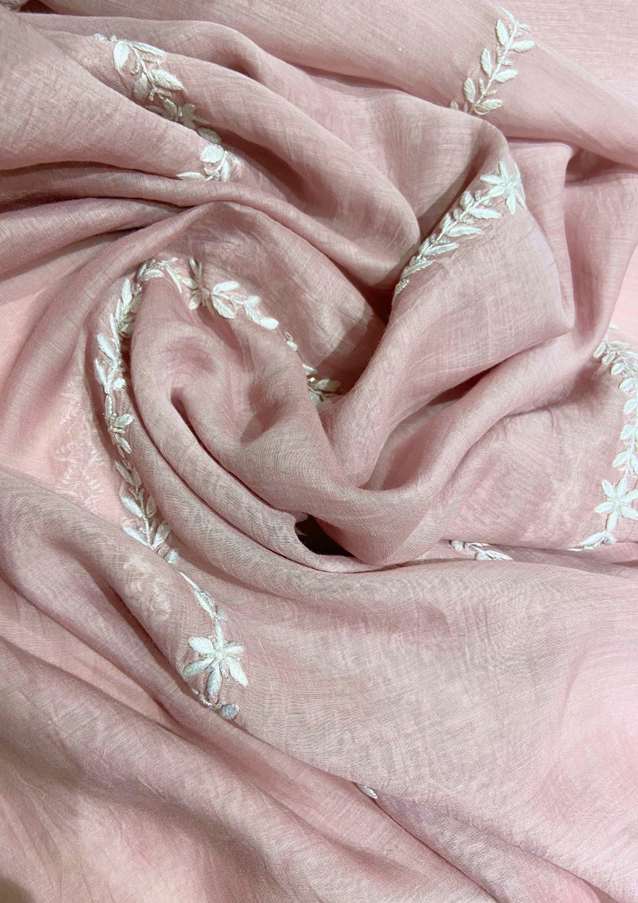 Mul Chanderi Anarkali - Soft Pink