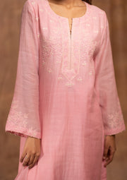 Mul Chanderi Chikankari Straight Suit - sc249578