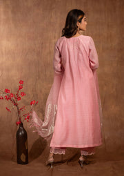 Mul Chanderi Chikankari Straight Suit - sc249578