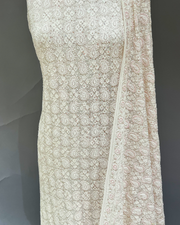 Chikankari Georgette Kurta ans Dupatta Set - Ivory