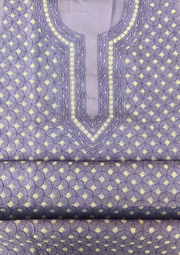 Cotton Chikankari Unstitched Suit - Blue