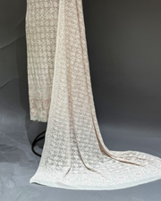 Chikankari Georgette Kurta ans Dupatta Set - Ivory