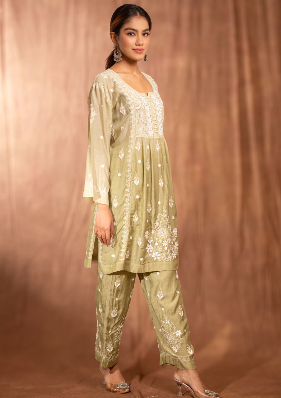 Chikankari Co-ord set - sc2422340