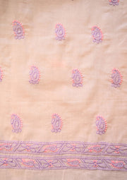 Cotton White,Lilac,and Pink 3 pc suit