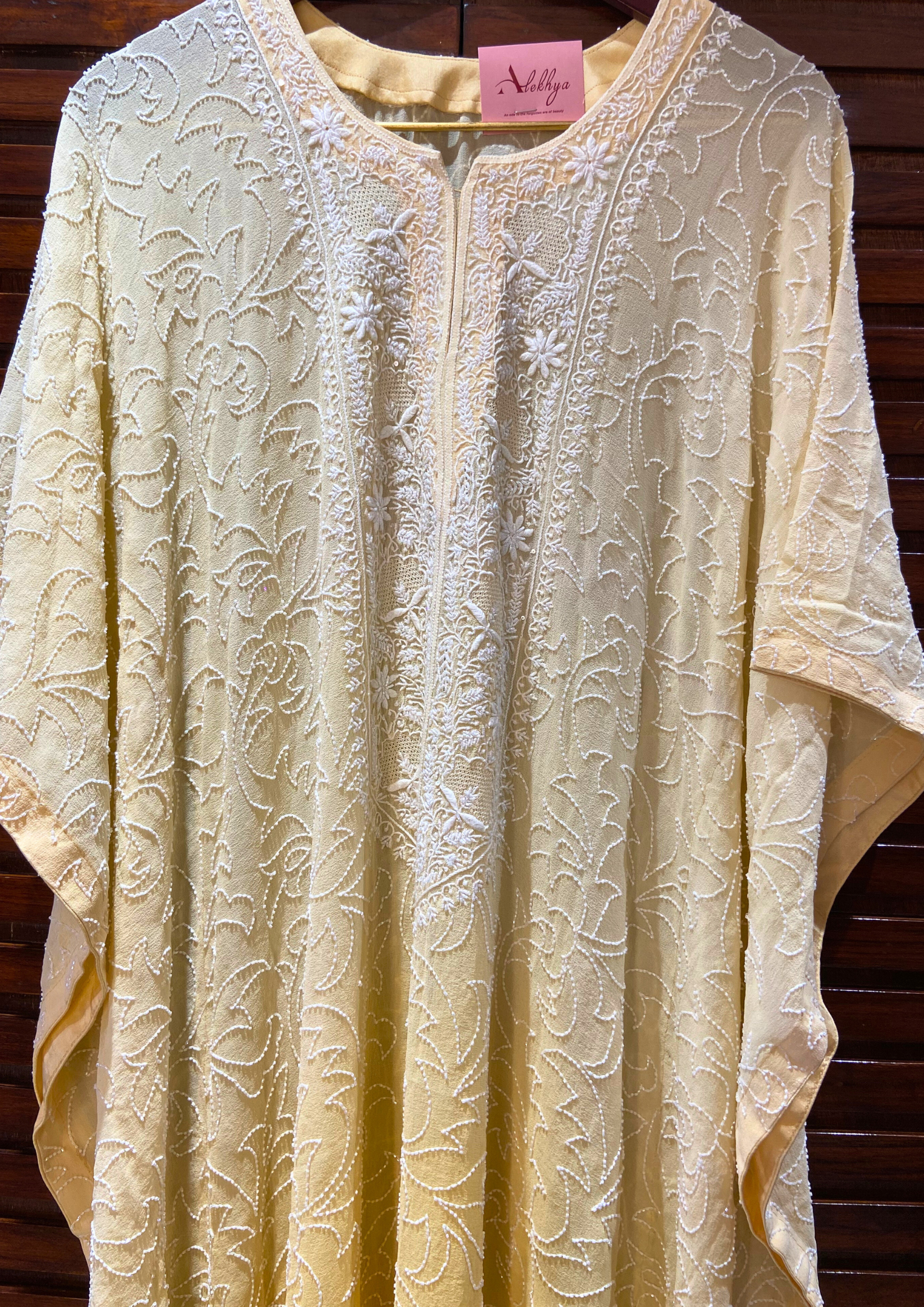 Ombre yellow kaftan