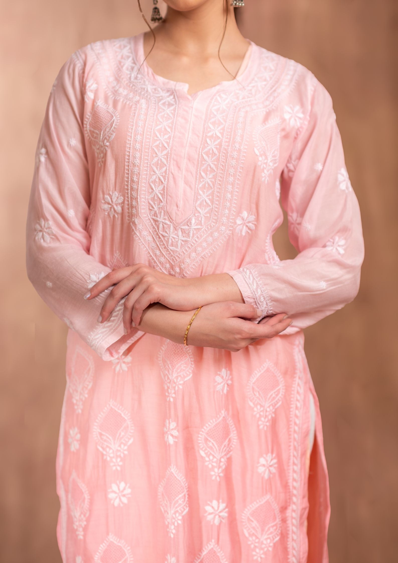 Chikankari KurtI with Muslin - sc2423598