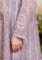 Tissue Chanderi Short Anarkali - Lilac