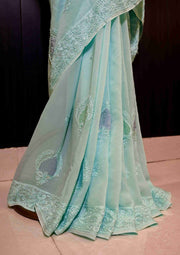 Georgette  Chikankari Saree sc2423508