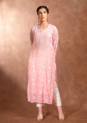 Chikankari KurtI with Muslin - sc2423598