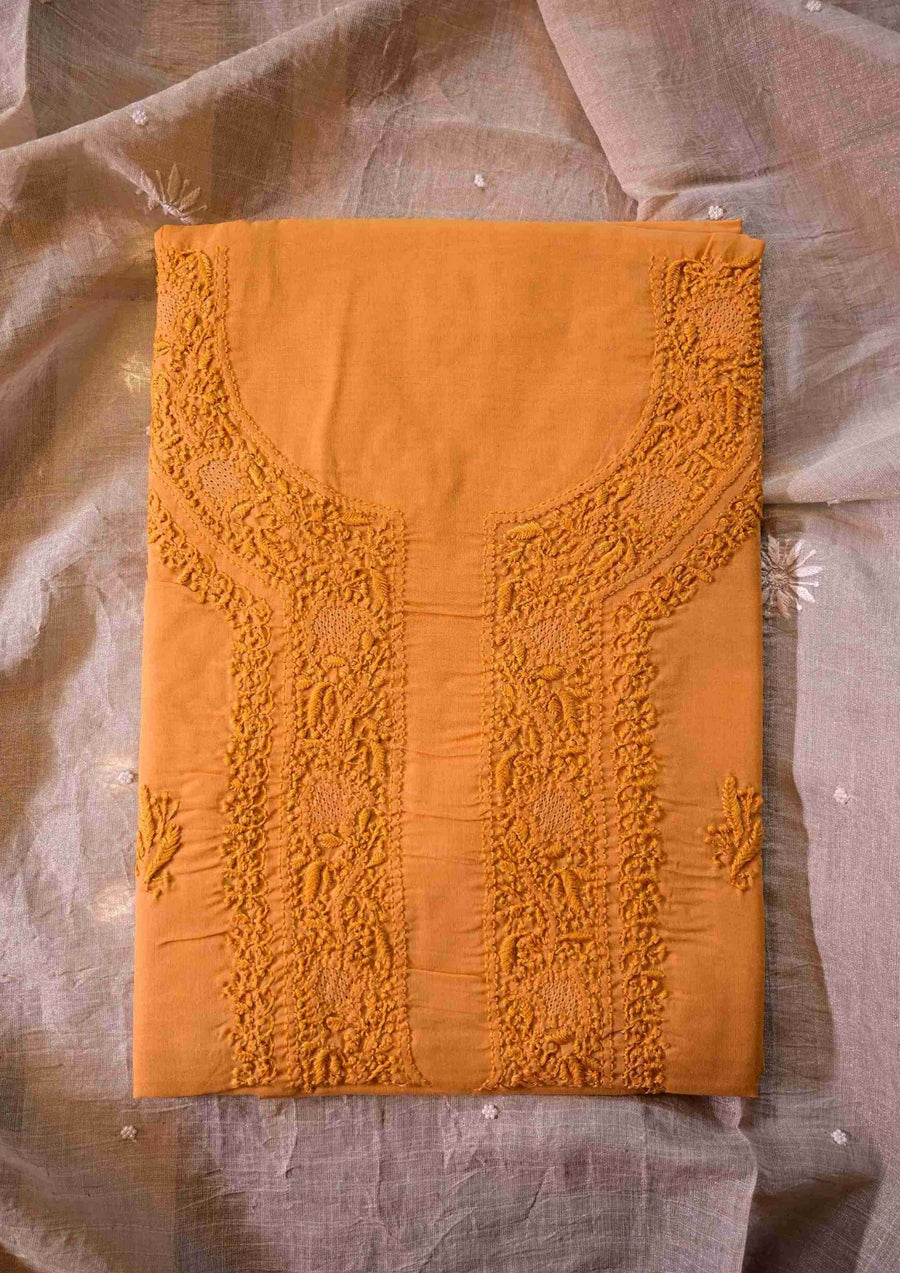 Cotton Chikankari Men's Kurta Material - SC247588