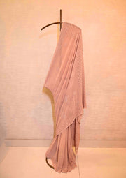 Georgette Chikankari Saree Peach  - SC244067