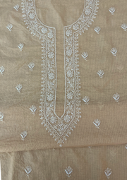 Mhaheshwari Chanderi chikankari mens Kurt - IVORY