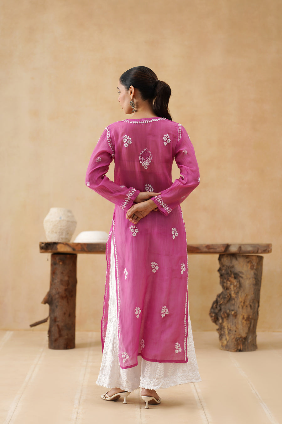 Mul Long Kurti - Mulberry