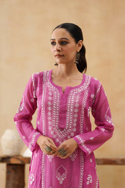 Mul Long Kurti - Mulberry