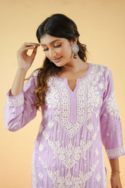 Muslin Chikankari Kurta